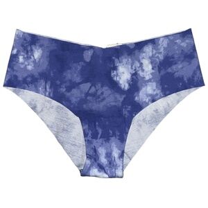 NEW Aerie Purple White Tie Dye Cotton Seamless Hipster Panties Underwear Size M